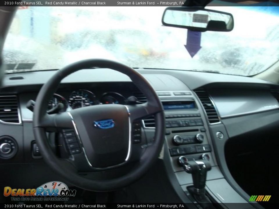 2010 Ford Taurus SEL Red Candy Metallic / Charcoal Black Photo #9