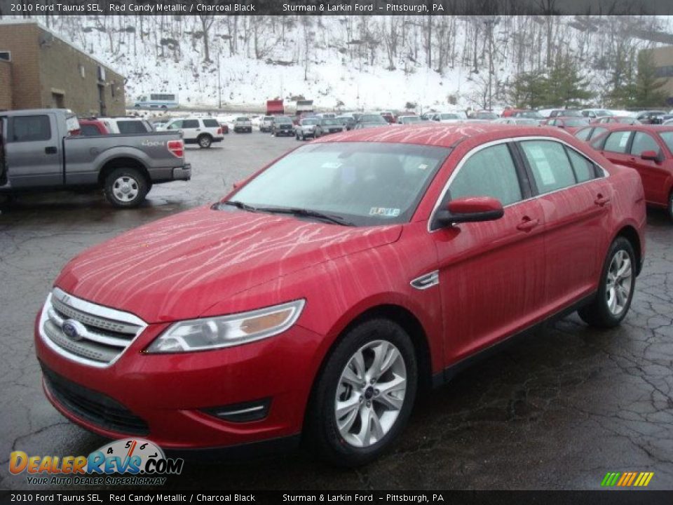 2010 Ford Taurus SEL Red Candy Metallic / Charcoal Black Photo #10