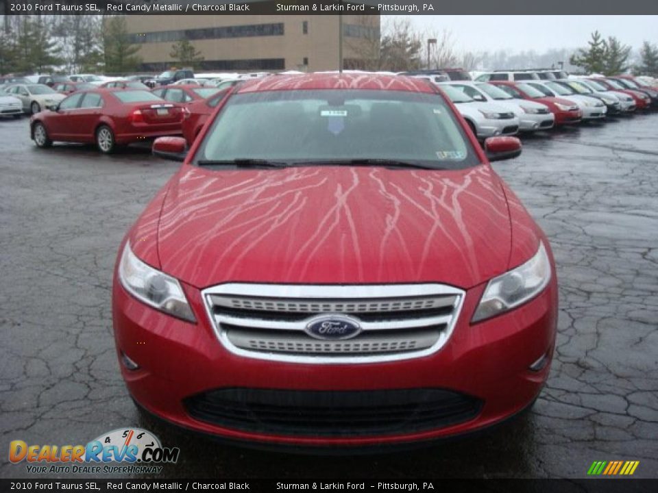2010 Ford Taurus SEL Red Candy Metallic / Charcoal Black Photo #11
