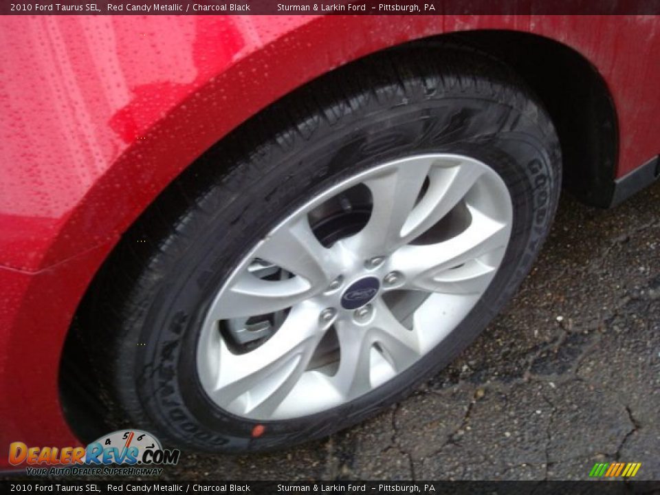 2010 Ford Taurus SEL Red Candy Metallic / Charcoal Black Photo #12