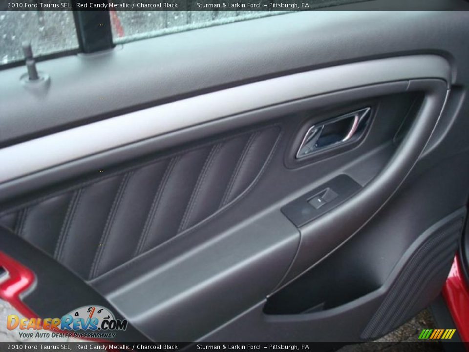 2010 Ford Taurus SEL Red Candy Metallic / Charcoal Black Photo #13