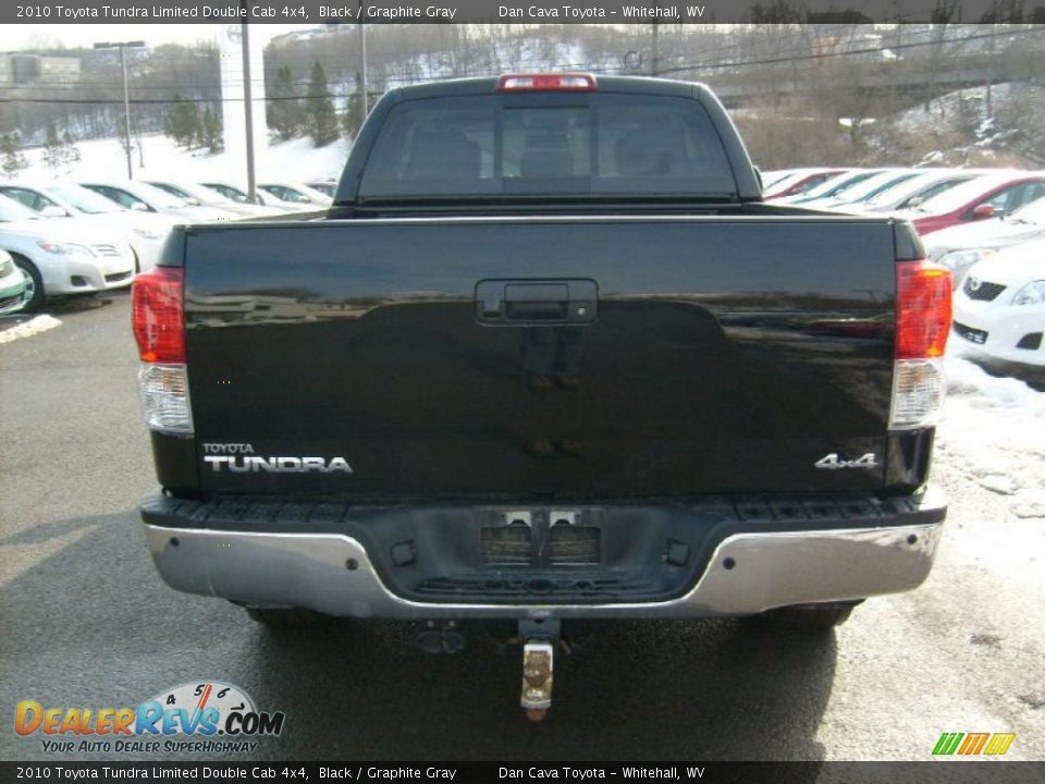 2010 Toyota Tundra Limited Double Cab 4x4 Black / Graphite Gray Photo #6