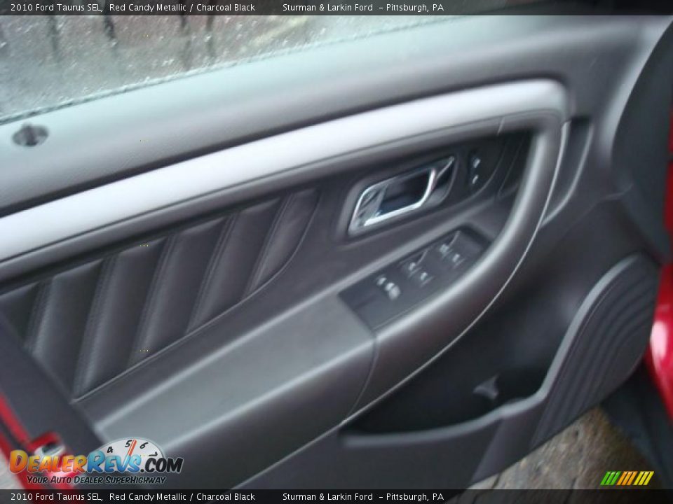 2010 Ford Taurus SEL Red Candy Metallic / Charcoal Black Photo #14