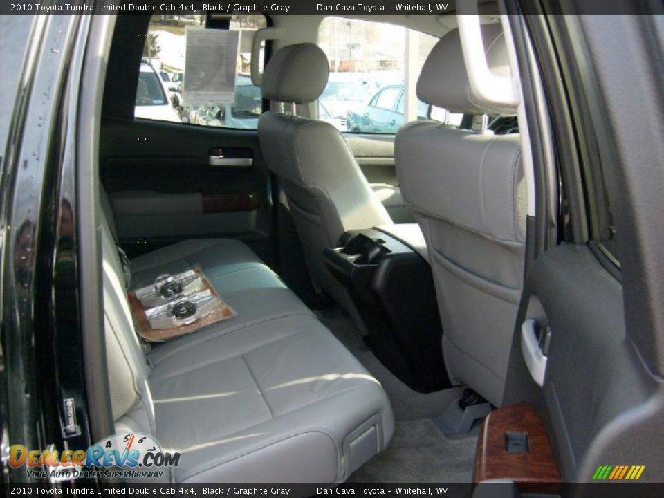 2010 Toyota Tundra Limited Double Cab 4x4 Black / Graphite Gray Photo #8