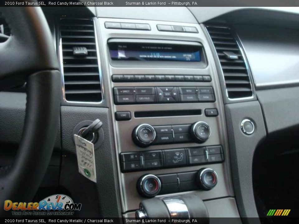 2010 Ford Taurus SEL Red Candy Metallic / Charcoal Black Photo #18