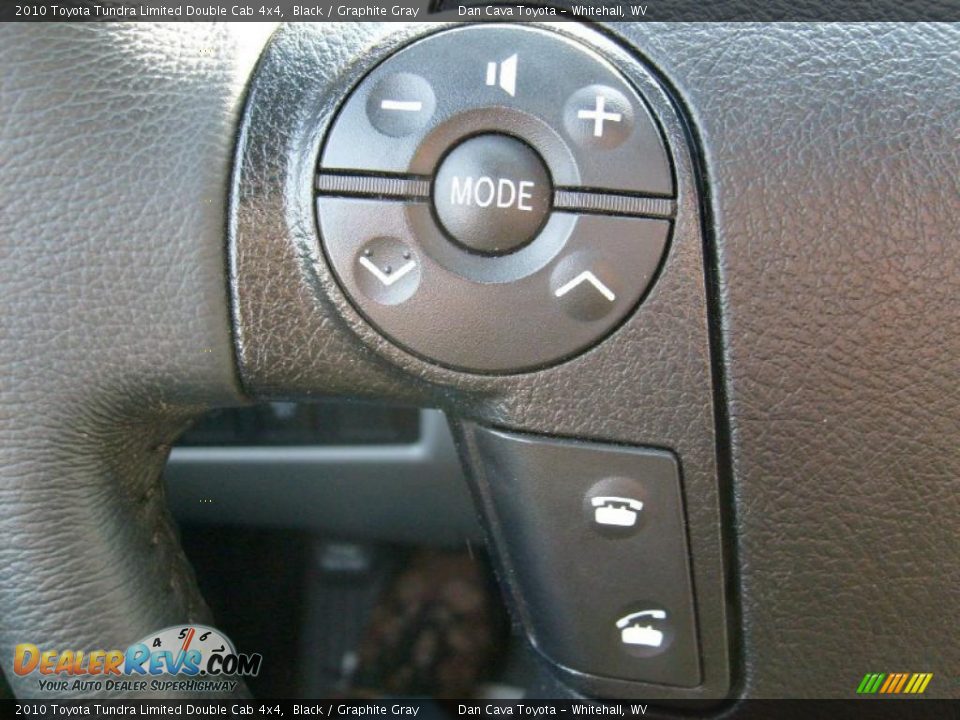 2010 Toyota Tundra Limited Double Cab 4x4 Black / Graphite Gray Photo #13
