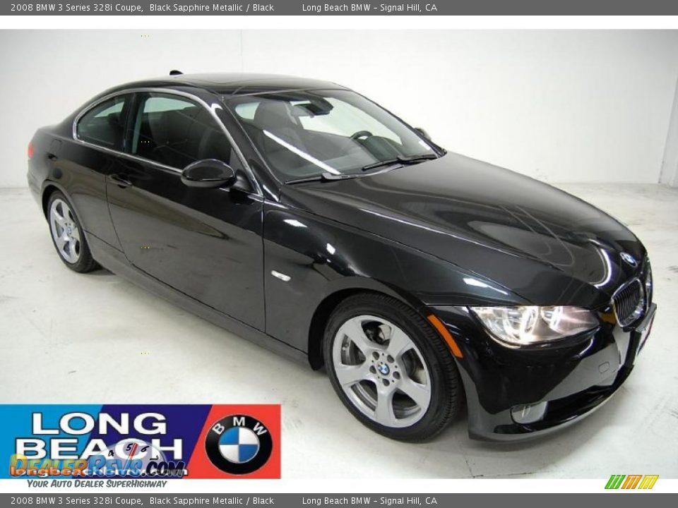 2008 BMW 3 Series 328i Coupe Black Sapphire Metallic / Black Photo #1