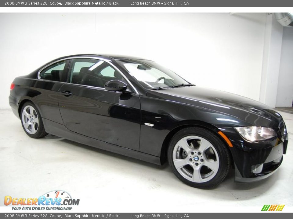 2008 BMW 3 Series 328i Coupe Black Sapphire Metallic / Black Photo #2