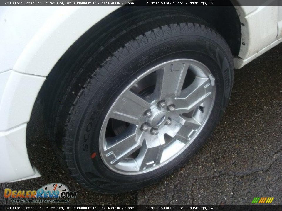 2010 Ford Expedition Limited 4x4 White Platinum Tri-Coat Metallic / Stone Photo #13