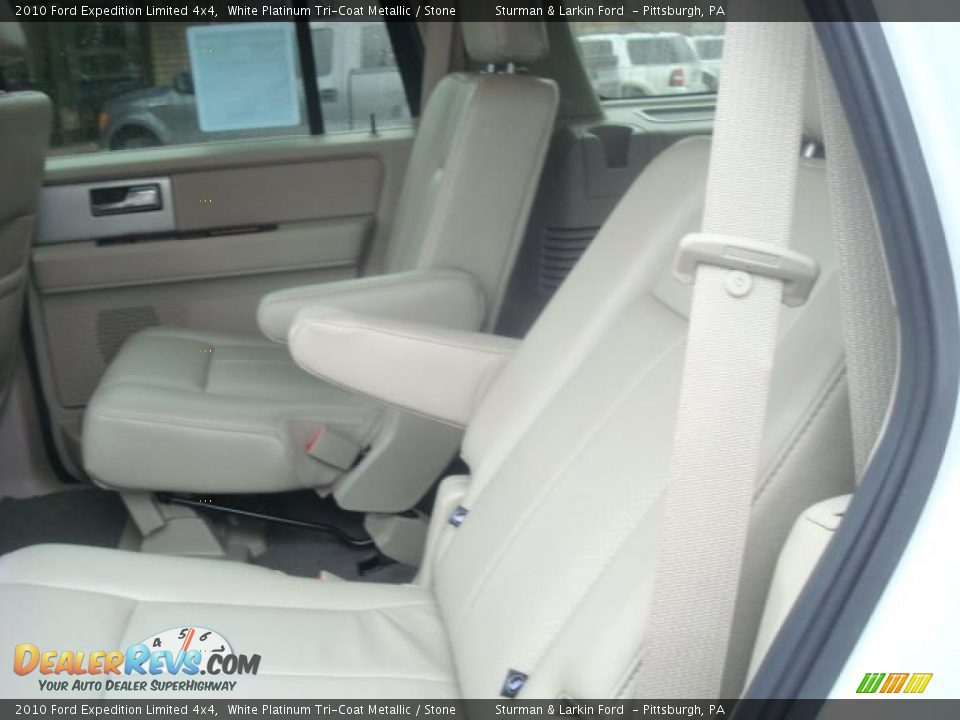 2010 Ford Expedition Limited 4x4 White Platinum Tri-Coat Metallic / Stone Photo #14