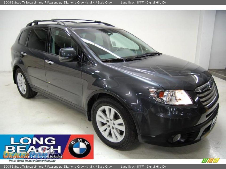 2008 Subaru Tribeca Limited 7 Passenger Diamond Gray Metallic / Slate Gray Photo #1