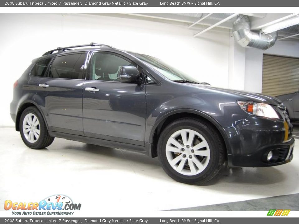 2008 Subaru Tribeca Limited 7 Passenger Diamond Gray Metallic / Slate Gray Photo #2