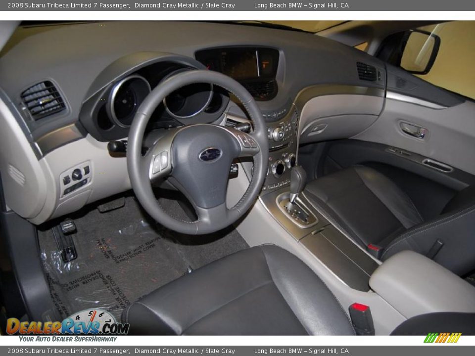 2008 Subaru Tribeca Limited 7 Passenger Diamond Gray Metallic / Slate Gray Photo #17
