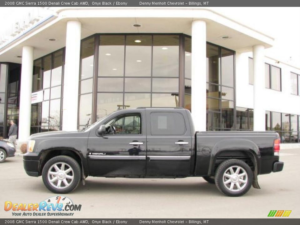 2008 GMC Sierra 1500 Denali Crew Cab AWD Onyx Black / Ebony Photo #1