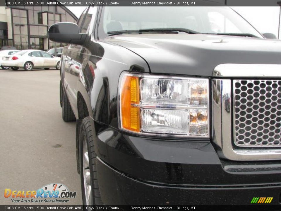 2008 GMC Sierra 1500 Denali Crew Cab AWD Onyx Black / Ebony Photo #4