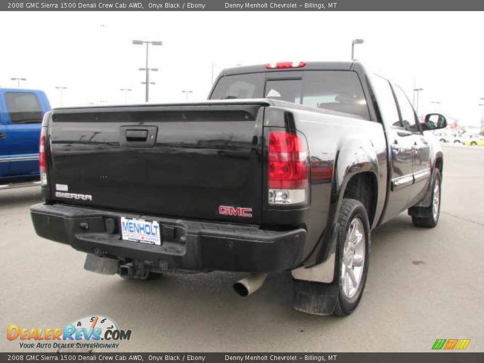 2008 GMC Sierra 1500 Denali Crew Cab AWD Onyx Black / Ebony Photo #6