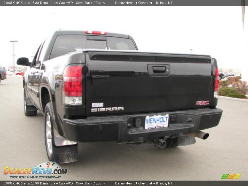 2008 GMC Sierra 1500 Denali Crew Cab AWD Onyx Black / Ebony Photo #7