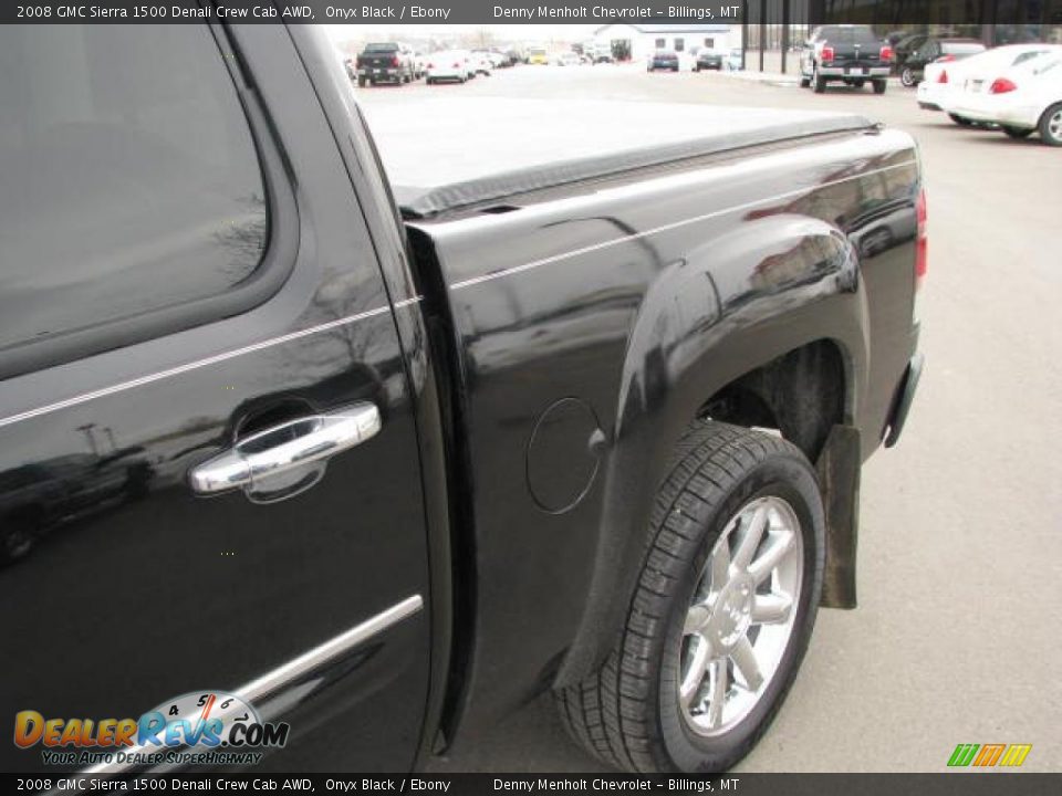 2008 GMC Sierra 1500 Denali Crew Cab AWD Onyx Black / Ebony Photo #9