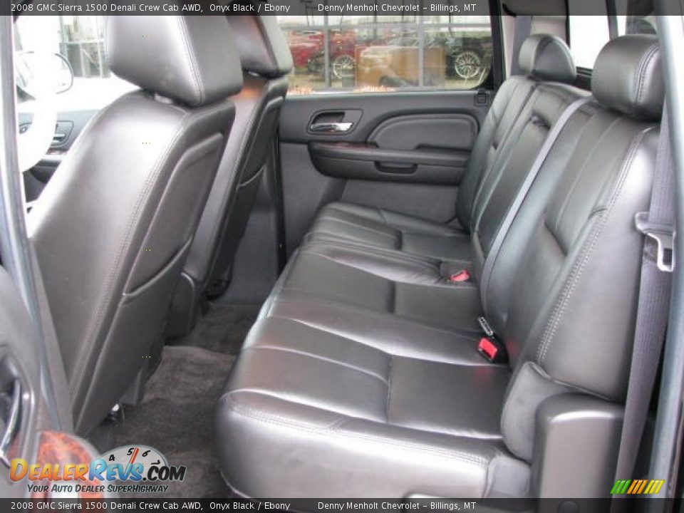 2008 GMC Sierra 1500 Denali Crew Cab AWD Onyx Black / Ebony Photo #11