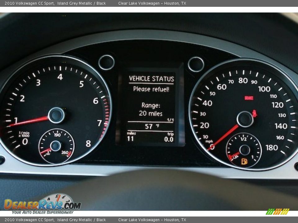 2010 Volkswagen CC Sport Island Grey Metallic / Black Photo #20