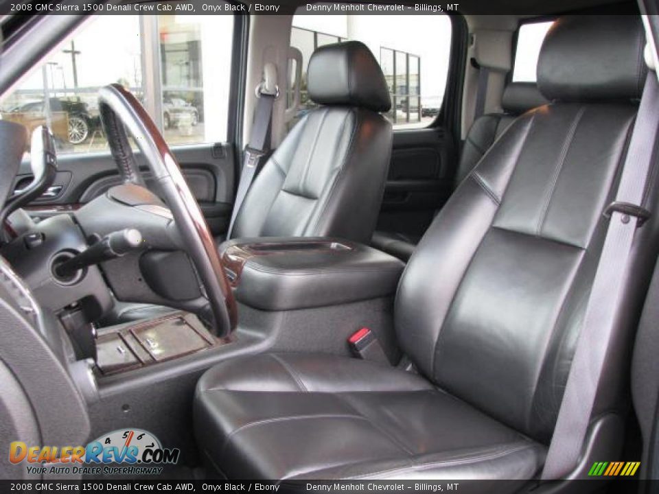 2008 GMC Sierra 1500 Denali Crew Cab AWD Onyx Black / Ebony Photo #12