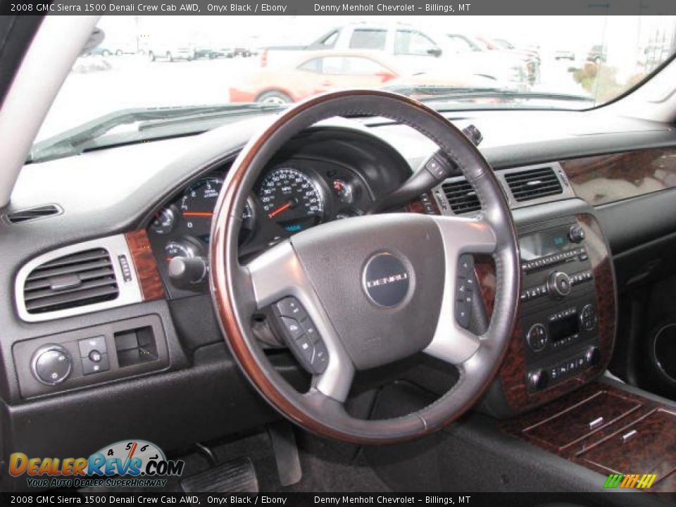 2008 GMC Sierra 1500 Denali Crew Cab AWD Onyx Black / Ebony Photo #13