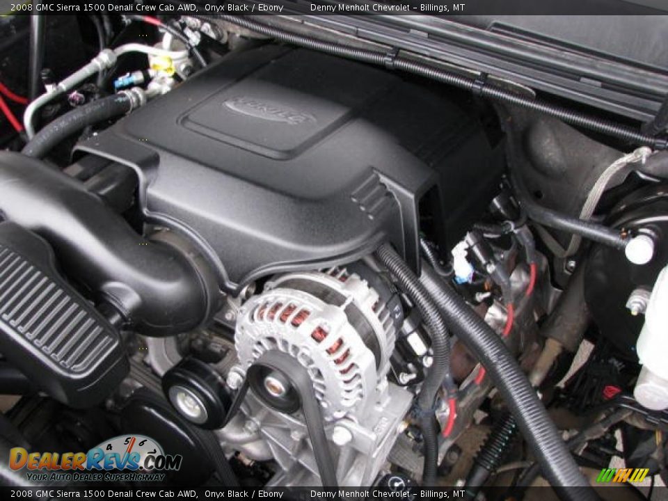 2008 GMC Sierra 1500 Denali Crew Cab AWD Onyx Black / Ebony Photo #17