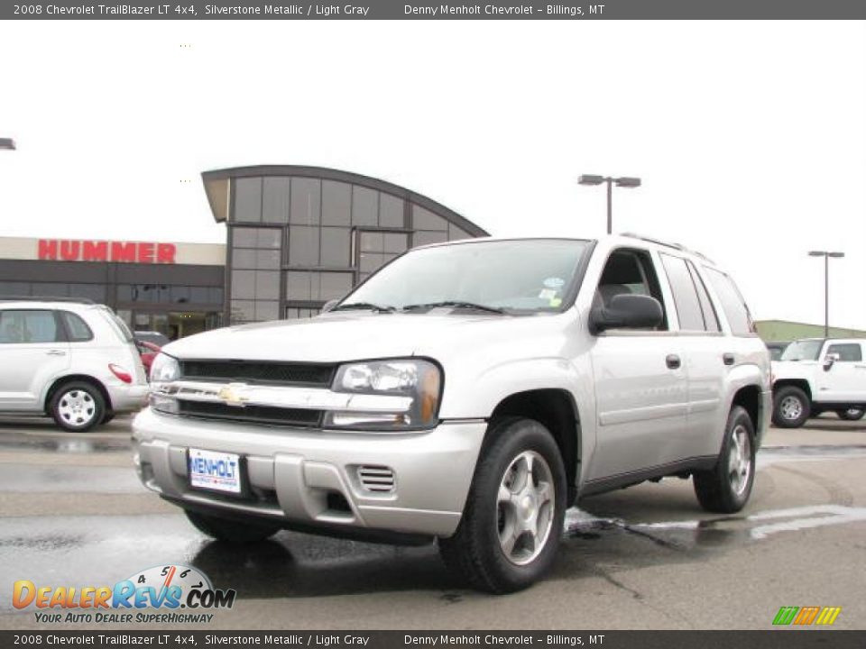 2008 Chevrolet TrailBlazer LT 4x4 Silverstone Metallic / Light Gray Photo #2