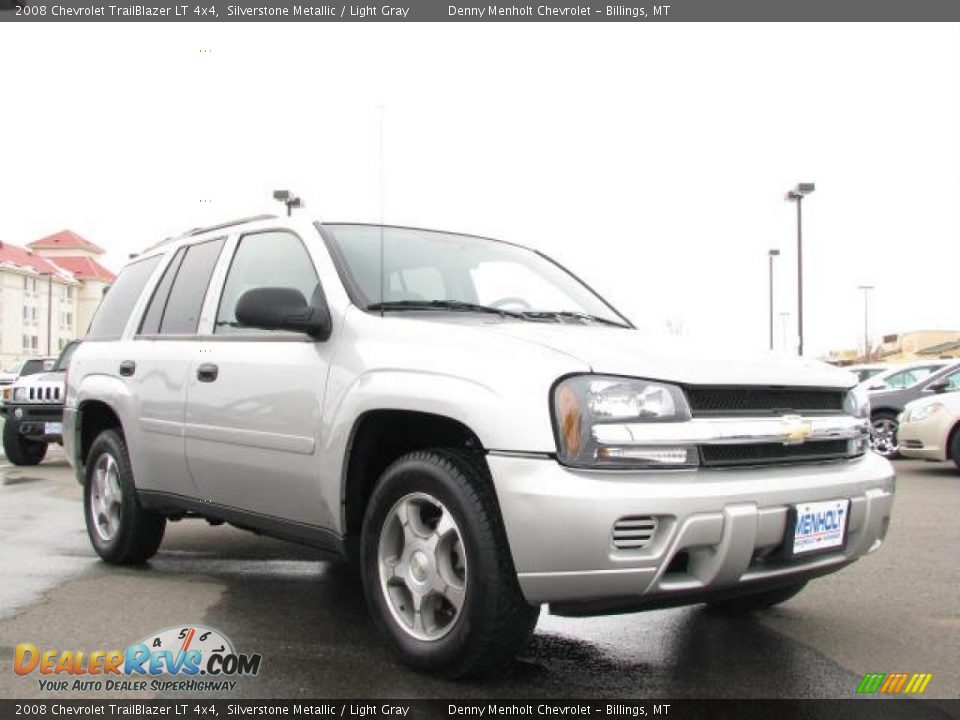2008 Chevrolet TrailBlazer LT 4x4 Silverstone Metallic / Light Gray Photo #3