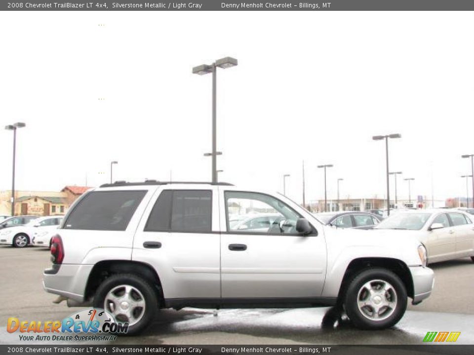 2008 Chevrolet TrailBlazer LT 4x4 Silverstone Metallic / Light Gray Photo #4