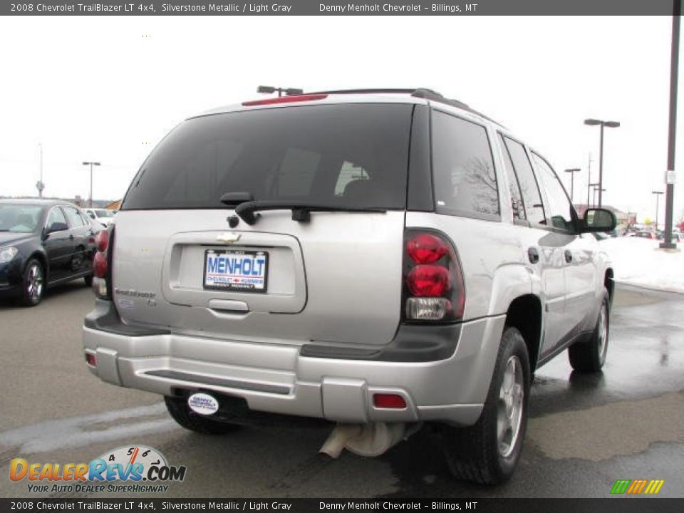 2008 Chevrolet TrailBlazer LT 4x4 Silverstone Metallic / Light Gray Photo #5