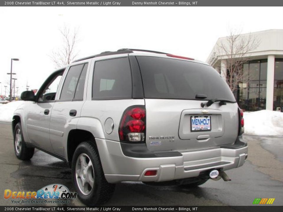2008 Chevrolet TrailBlazer LT 4x4 Silverstone Metallic / Light Gray Photo #6