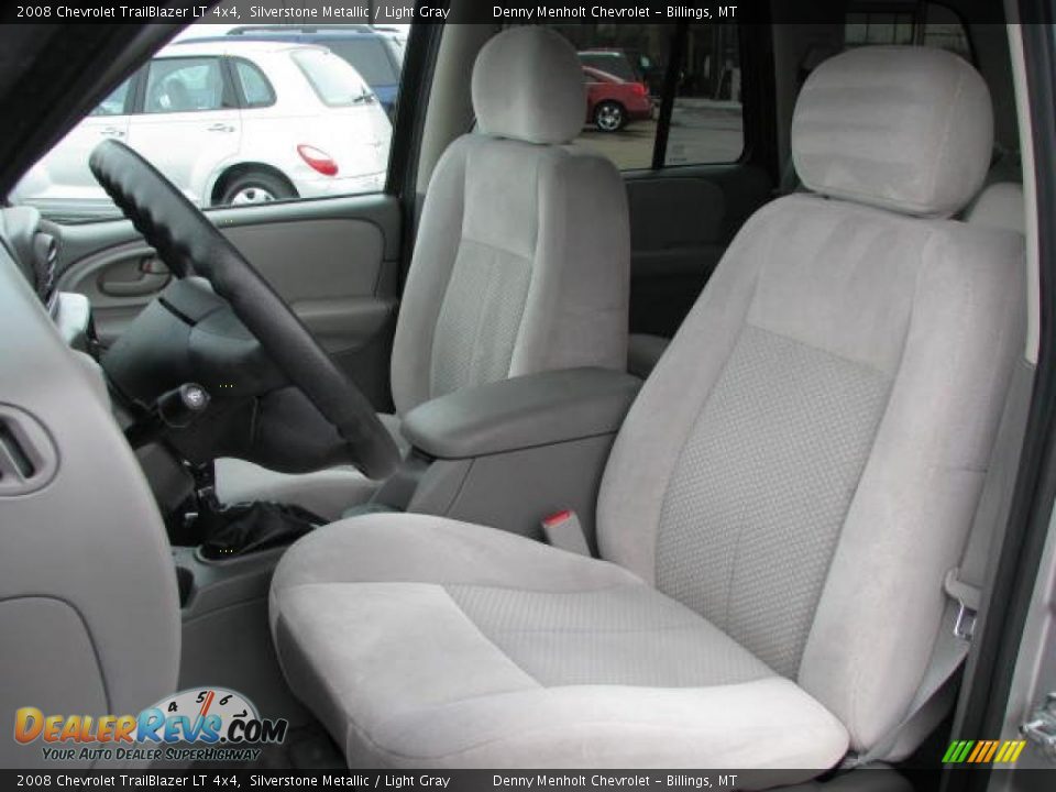 2008 Chevrolet TrailBlazer LT 4x4 Silverstone Metallic / Light Gray Photo #9