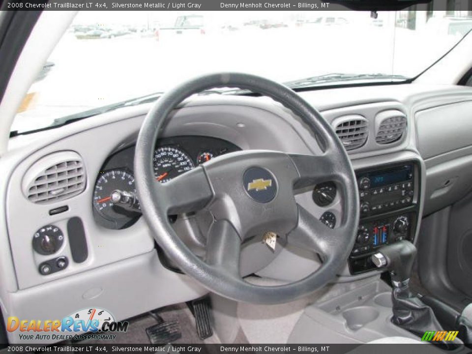 2008 Chevrolet TrailBlazer LT 4x4 Silverstone Metallic / Light Gray Photo #10