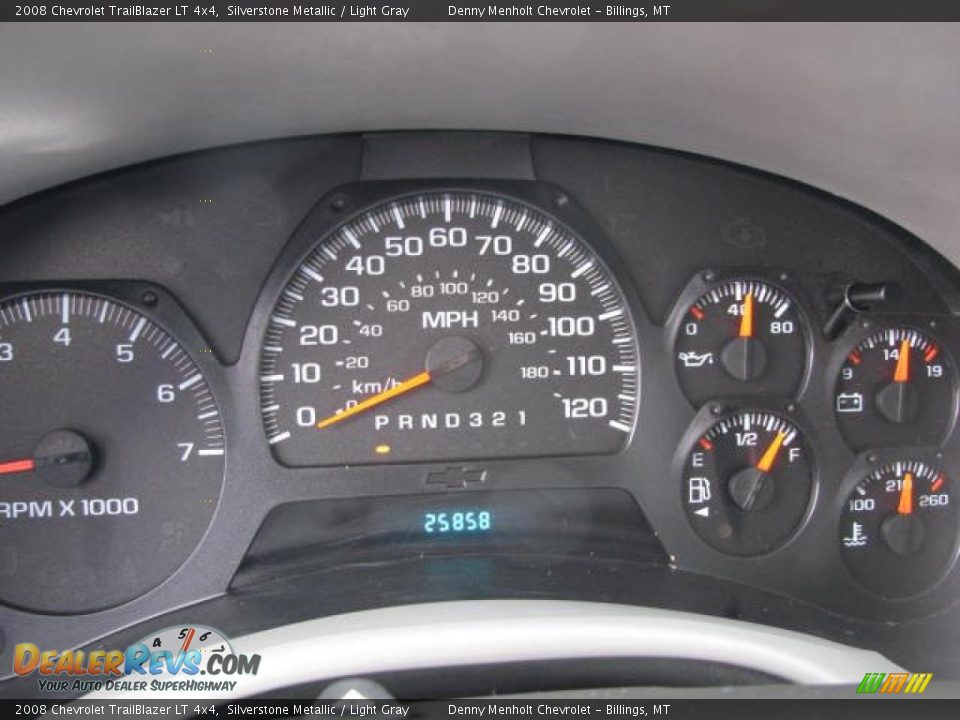 2008 Chevrolet TrailBlazer LT 4x4 Silverstone Metallic / Light Gray Photo #12