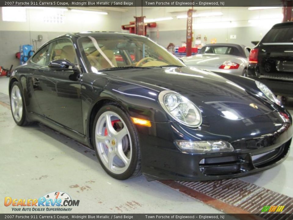 2007 Porsche 911 Carrera S Coupe Midnight Blue Metallic / Sand Beige Photo #1