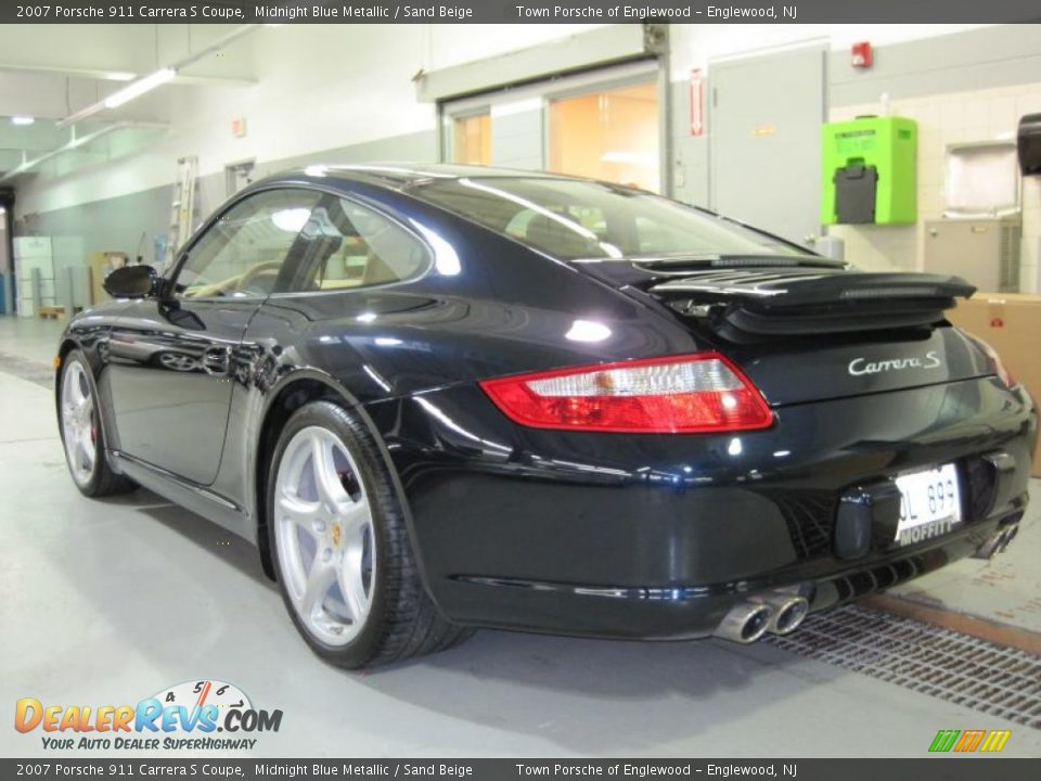 2007 Porsche 911 Carrera S Coupe Midnight Blue Metallic / Sand Beige Photo #3
