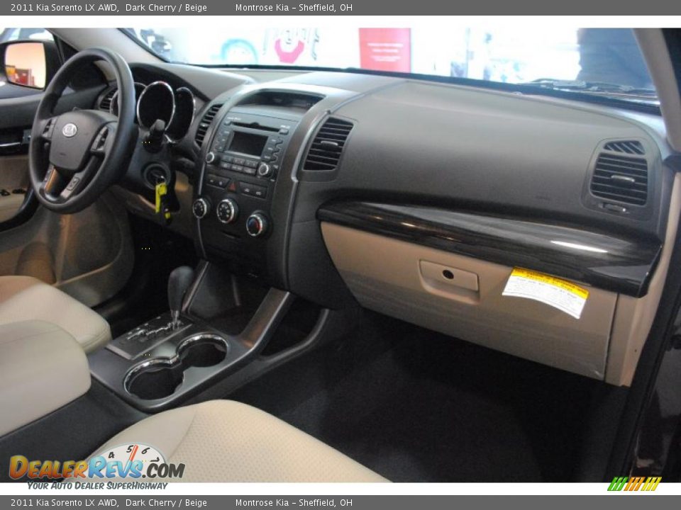 2011 Kia Sorento LX AWD Dark Cherry / Beige Photo #15