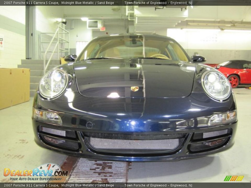 2007 Porsche 911 Carrera S Coupe Midnight Blue Metallic / Sand Beige Photo #4