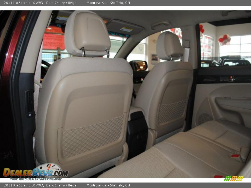 2011 Kia Sorento LX AWD Dark Cherry / Beige Photo #17
