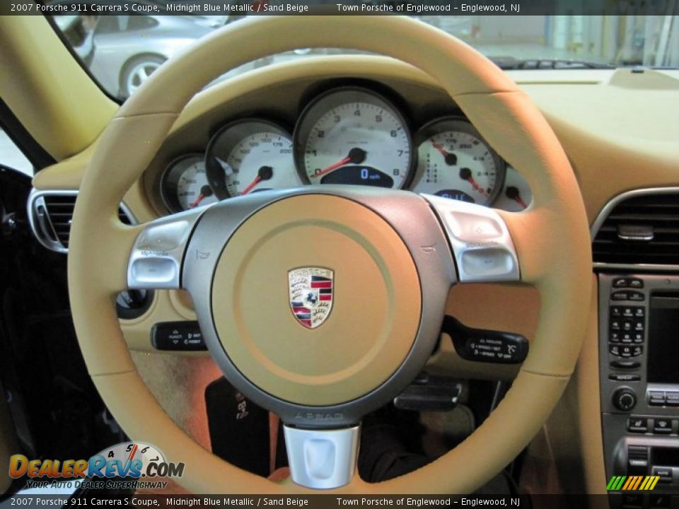 2007 Porsche 911 Carrera S Coupe Midnight Blue Metallic / Sand Beige Photo #6