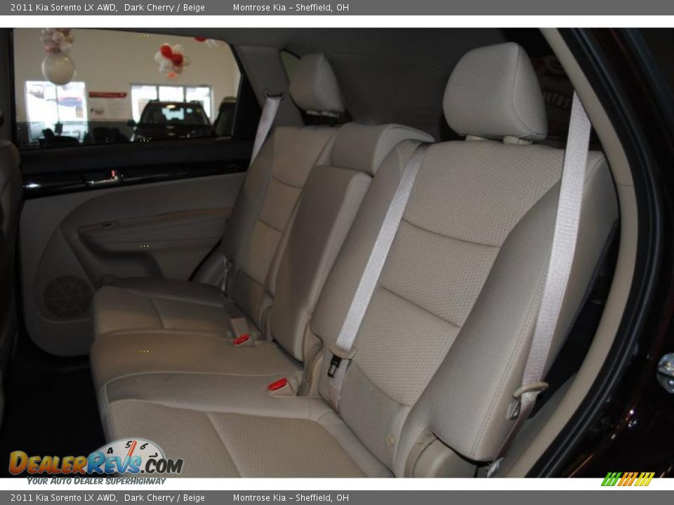 2011 Kia Sorento LX AWD Dark Cherry / Beige Photo #18