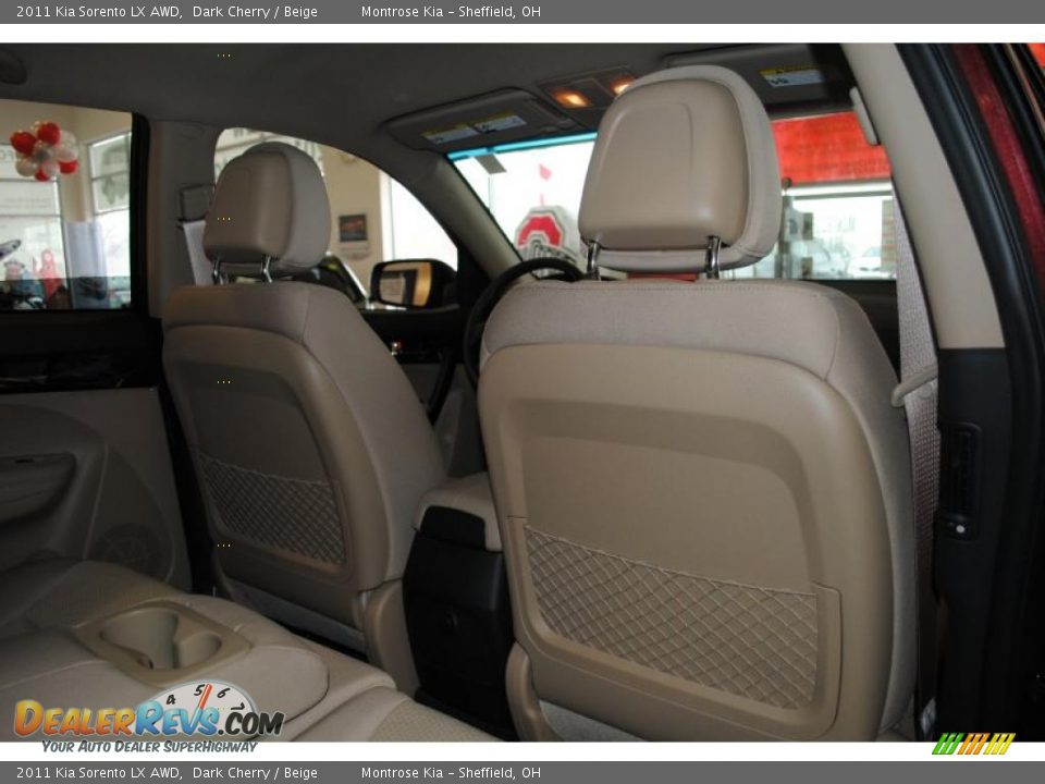 2011 Kia Sorento LX AWD Dark Cherry / Beige Photo #20