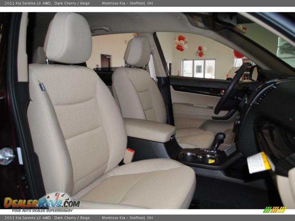 2011 Kia Sorento LX AWD Dark Cherry / Beige Photo #21