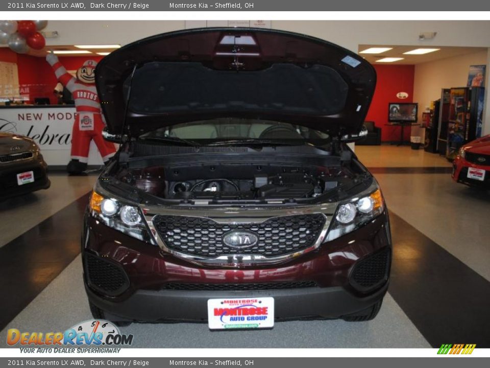 2011 Kia Sorento LX AWD Dark Cherry / Beige Photo #22