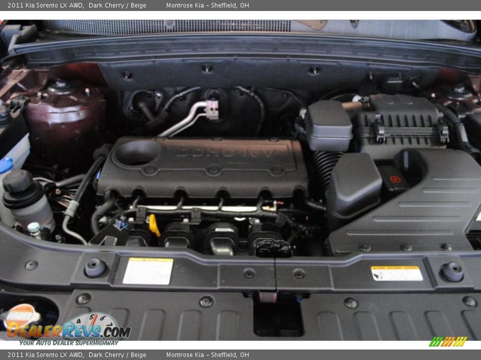 2011 Kia Sorento LX AWD Dark Cherry / Beige Photo #23