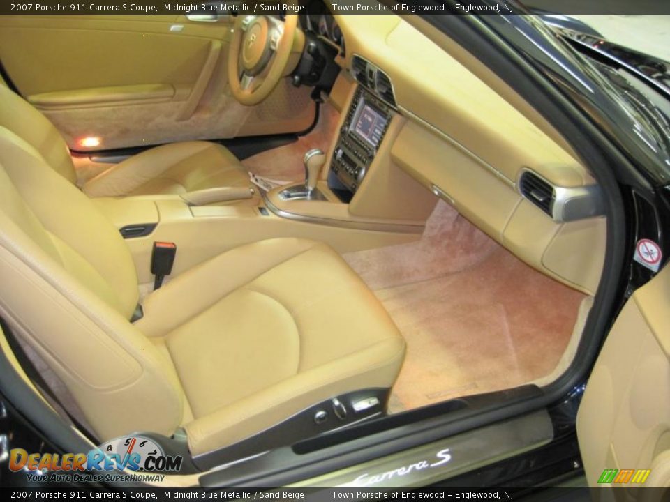 2007 Porsche 911 Carrera S Coupe Midnight Blue Metallic / Sand Beige Photo #12