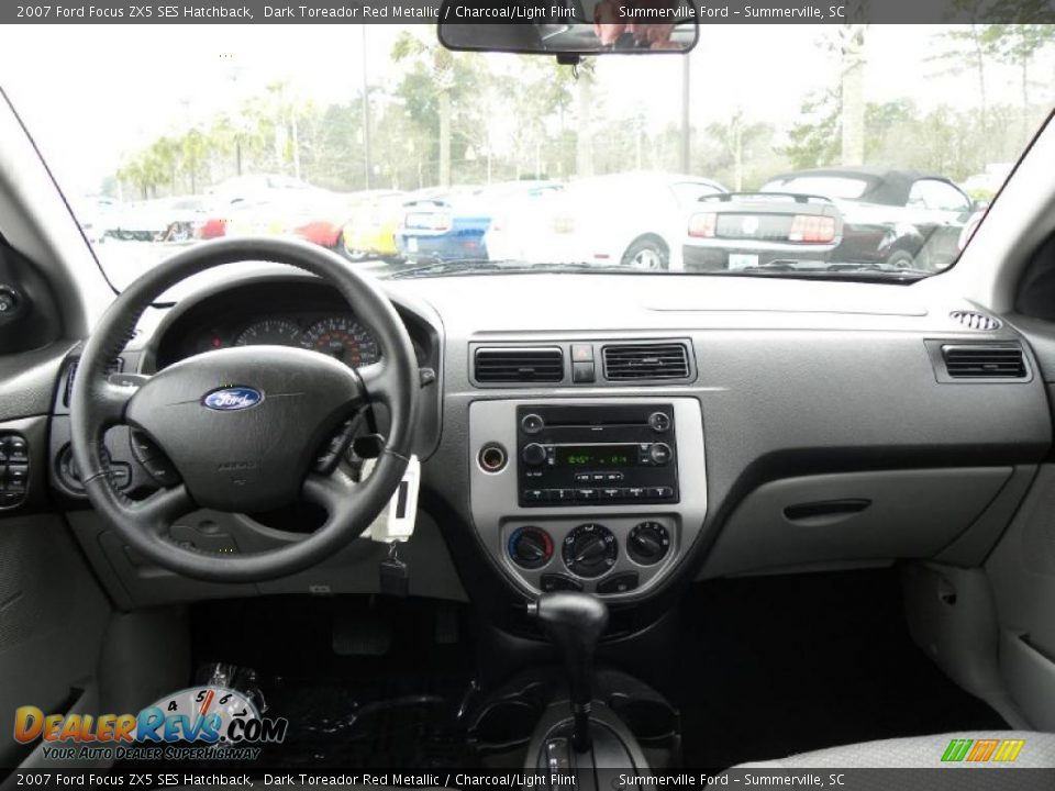 2007 Ford Focus ZX5 SES Hatchback Dark Toreador Red Metallic / Charcoal/Light Flint Photo #3