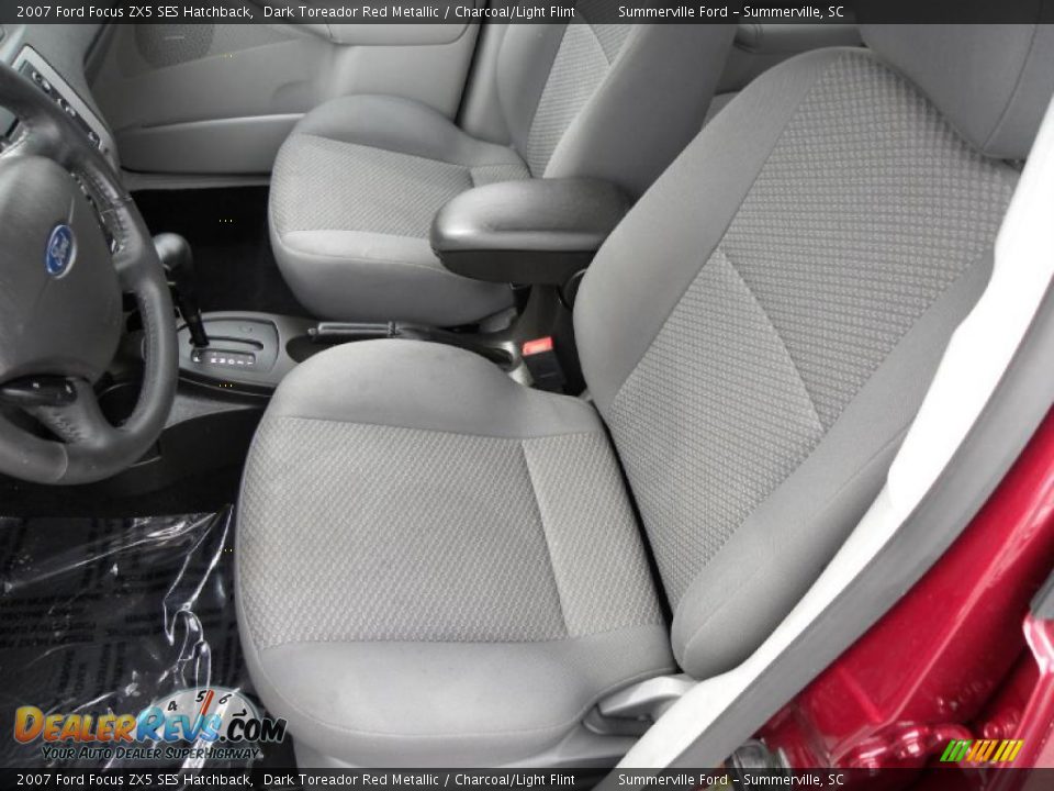 2007 Ford Focus ZX5 SES Hatchback Dark Toreador Red Metallic / Charcoal/Light Flint Photo #4
