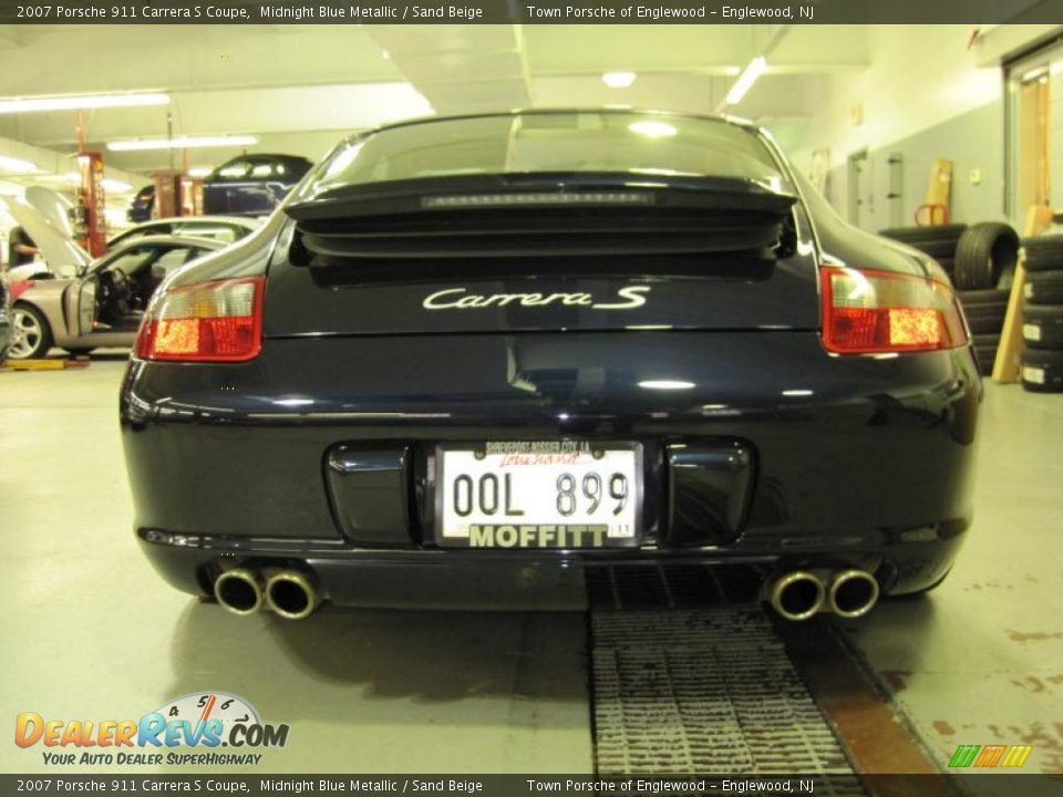 2007 Porsche 911 Carrera S Coupe Midnight Blue Metallic / Sand Beige Photo #20